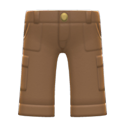 Animal Crossing Items Cargo Pants Brown