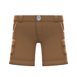 Animal Crossing Items Cargo Shorts Brown