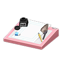 Animal Crossing Items Cartoonist's Set Pink / Blank