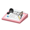 Animal Crossing Items Cartoonist's Set Pink / Comic plan
