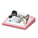 Animal Crossing Items Cartoonist's Set Pink / Gag comic