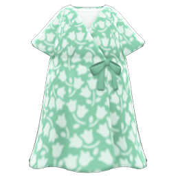 Animal Crossing Items Casual Chic Dress Green
