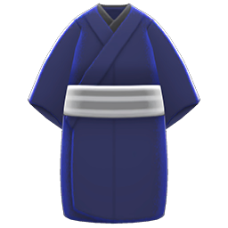 Animal Crossing Items Casual Kimono Dark blue