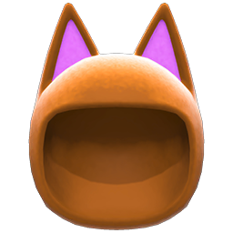 Animal Crossing Items Cat Cap Brown