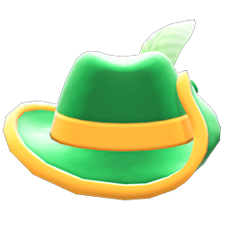 Animal Crossing Items Cavalier Hat Green