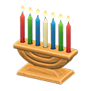 Animal Crossing Items Celebratory Candles Light brown