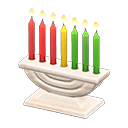 Animal Crossing Items Celebratory Candles White