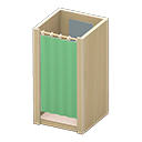 Animal Crossing Items Changing Room Beige / Green