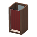 Animal Crossing Items Changing Room Dark brown / Red