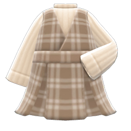 Animal Crossing Items Checkered Jumper Dress Beige
