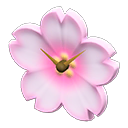 Animal Crossing Items Cherry-blossom Clock Pink-white