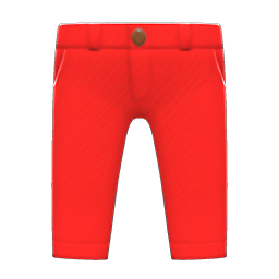 Animal Crossing Items Chino Pants Red