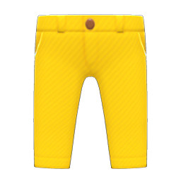 Animal Crossing Items Chino Pants Yellow