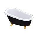 Animal Crossing Items Claw-foot Tub Black