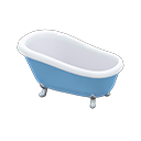 Animal Crossing Items Claw-foot Tub Blue