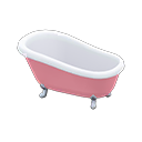 Animal Crossing Items Claw-foot Tub Pink