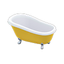 Animal Crossing Items Claw-foot Tub Yellow