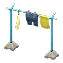 Animal Crossing Items Clothesline Pole Blue / Carrot