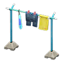 Animal Crossing Items Clothesline Pole Blue / Fish