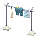 Animal Crossing Items Clothesline Pole Silver / PE shirt