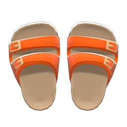 Animal Crossing Items Comfy Sandals Orange