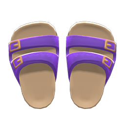 Animal Crossing Items Comfy Sandals Purple