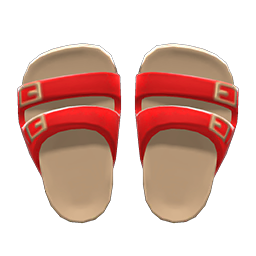 Comfy Sandals Red