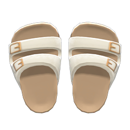 Animal Crossing Items Comfy Sandals White