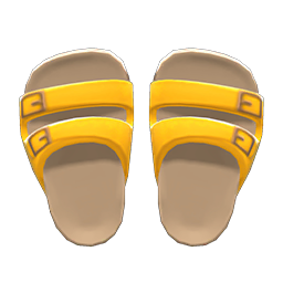 Animal Crossing Items Comfy Sandals Yellow