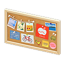 Animal Crossing Items Corkboard Natural / Apple