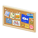 Animal Crossing Items Corkboard Natural / Fish