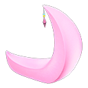 Animal Crossing Items Crescent-moon Chair Pink