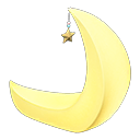 Animal Crossing Items Crescent-moon Chair Yellow
