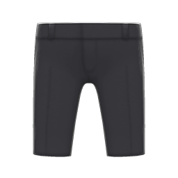 Animal Crossing Items Cropped Pants Black