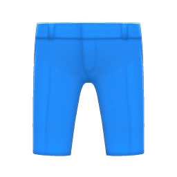 Animal Crossing Items Cropped Pants Blue