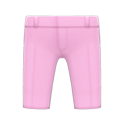 Animal Crossing Items Cropped Pants Pink