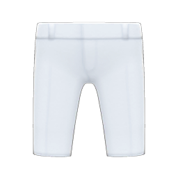 Animal Crossing Items Cropped Pants White