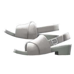 Animal Crossing Items Cross-belt Sandals Gray
