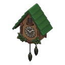 Animal Crossing Items Cuckoo Clock Green