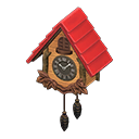 Animal Crossing Items Cuckoo Clock Red