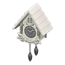 Animal Crossing Items Cuckoo Clock White