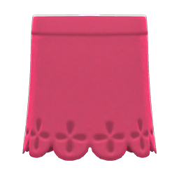 Animal Crossing Items Cut-pleather Skirt Pink