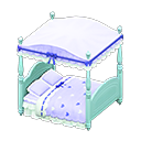 Animal Crossing Items Cute Bed Sky blue