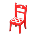 Animal Crossing Items Cute Chair Red
