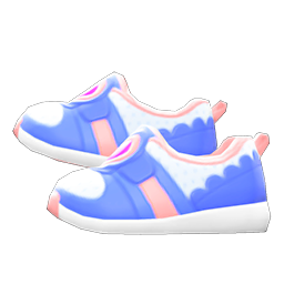 Animal Crossing Items Cute Sneakers Blue