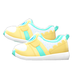Animal Crossing Items Cute Sneakers Yellow