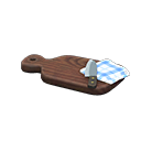 Animal Crossing Items Cutting Board Dark / Blue