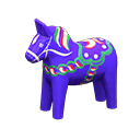 Animal Crossing Items Dala Horse Blue