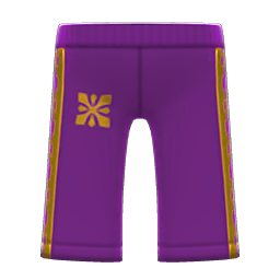 Animal Crossing Items Dance Warm-up Pants Purple