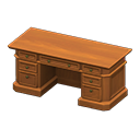 Animal Crossing Items Den Desk Brown wood